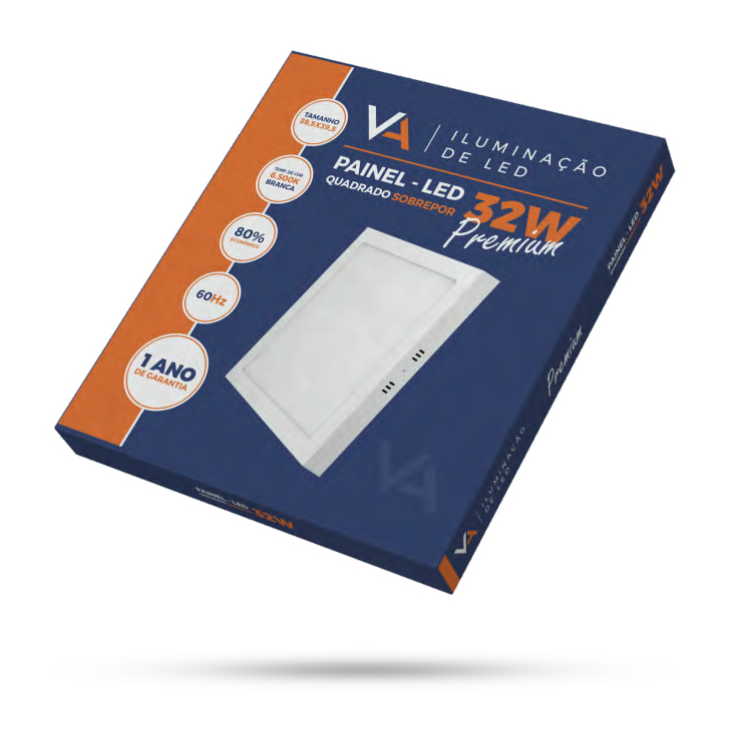 Painel Led Quadrado Sobrepor