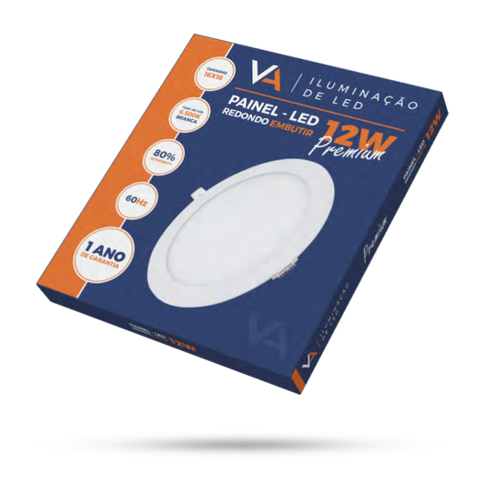 Painel Led Redondo Sobrepor