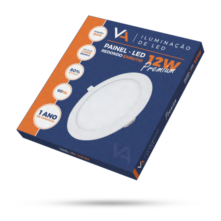 Painel Led Redondo Embutir